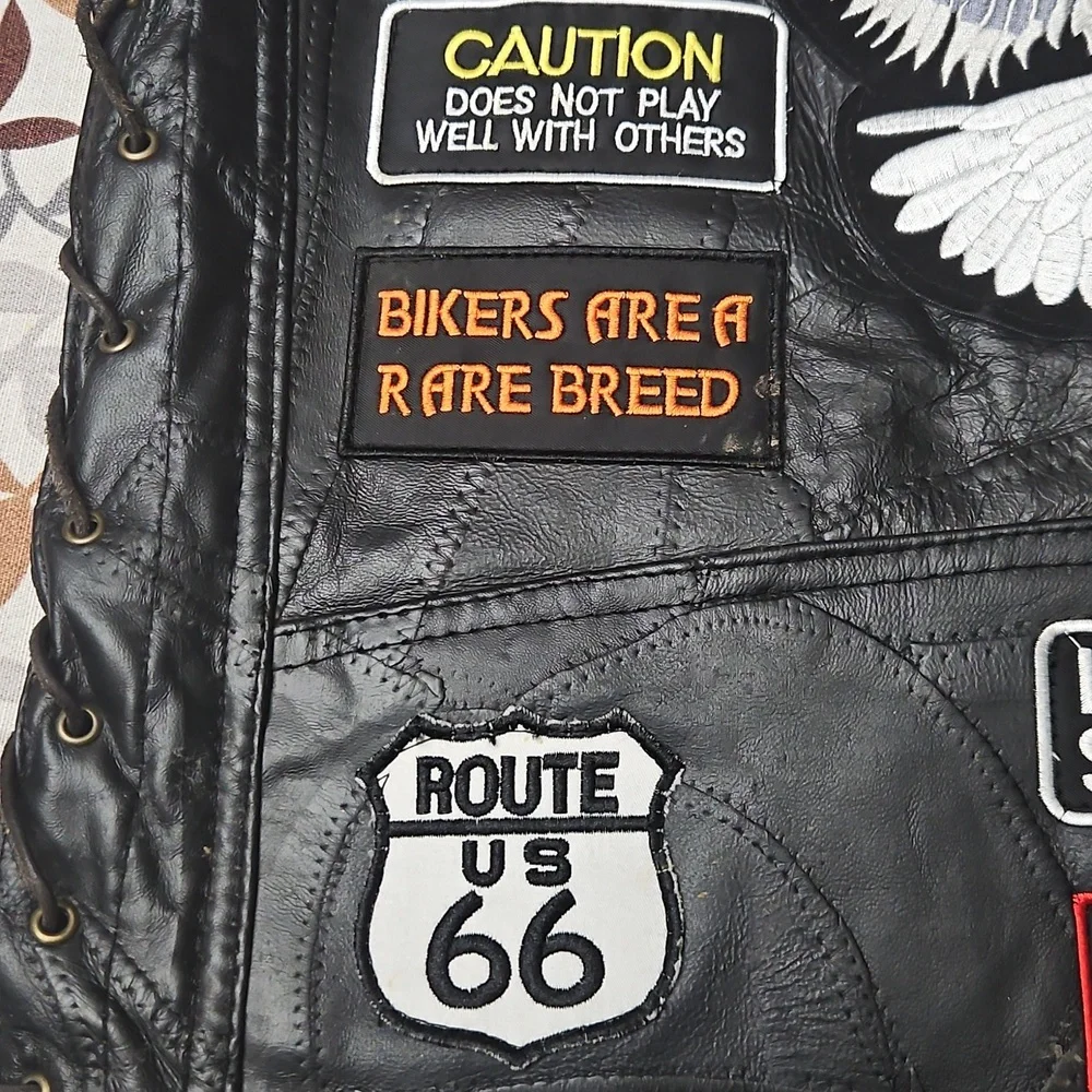 Diamond Supply Co. Black Leather Vest - Picture 11 of 16